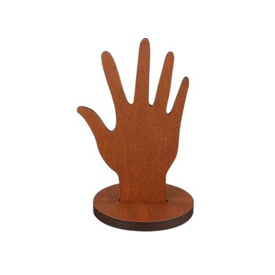 Houten handwerk ornamenten ring display stand De perfecte manier om uw ringen te tonen