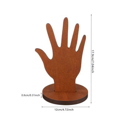 Houten handwerk ornamenten ring display stand De perfecte manier om uw ringen te tonen