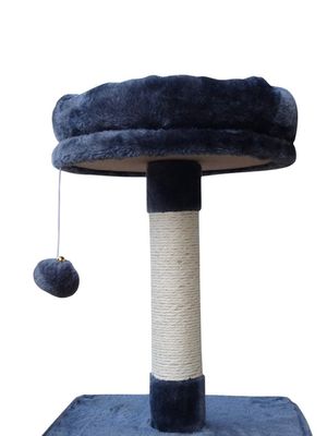Woonkamermeubilair Donkergrijz 4 platforms 64 inch Kattenboom met 2 bedden Play House