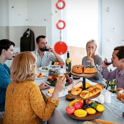 Houten cupcake stand bedienende dienblad voor boerderij bruiloft verjaardag theefeesten 202407