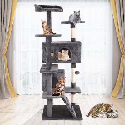 70&quot; Tall Cat Tower Climber Ladder Playhouse met houten materiaal en gepersonaliseerd logo