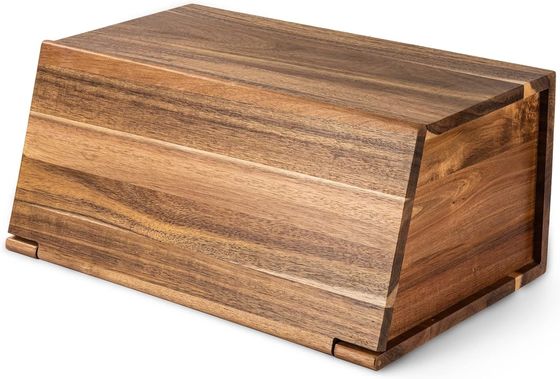 Houten brooddoos All-in-One-Piece Organisator Voor Keuken Assemblage Natuurlijke Vintage Brood Voedselopslag Bin Container