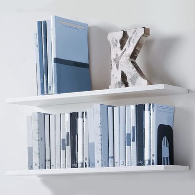 60X20 Witte houten wand decoratieve drijvende boekenplank voor huis decoratie badkamer functie