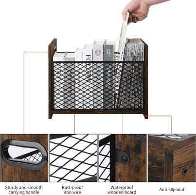 Home Decoratie Vernis Desktop opslagmandje voor brieven Boeken Kranten