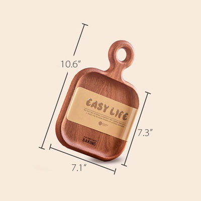 Houten brood pizza tray set van 2 maat en lasergrave druk voor de keuken