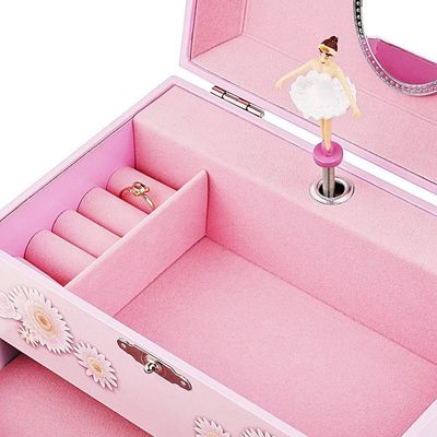 Geschenkpakket Op maat gemaakt Prinses MDF Roze Ballerina Thema Muziek Juwelen Doos voor Meisjes