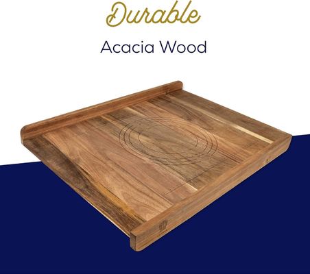 Multifunktioneel houten brood snijplank met lip- en lasergraafdruk