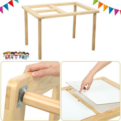 Houten sensorische tafel met 3 bakken voor peuters Stand Classificatie Niet-vouwbare rek