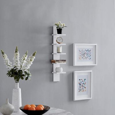 5 Tier 5.1 X 6 X 30 Witte Verticale Kolom Plank Drijvende Berging Algemeen Huismeubilair