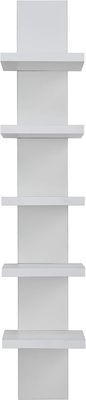 5 Tier 5.1 X 6 X 30 Witte Verticale Kolom Plank Drijvende Berging Algemeen Huismeubilair