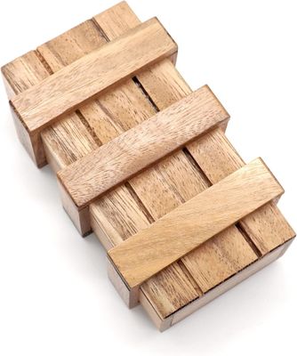 Dubbele Magic Box Brain Teaser Custom Solid Wood Box met verborgen compartimenten