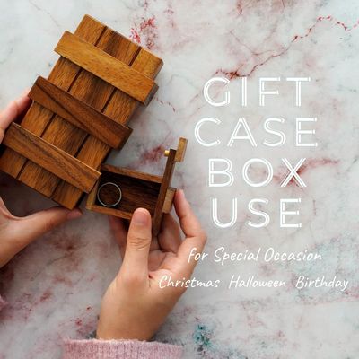 Dubbele Magic Box Brain Teaser Custom Solid Wood Box met verborgen compartimenten