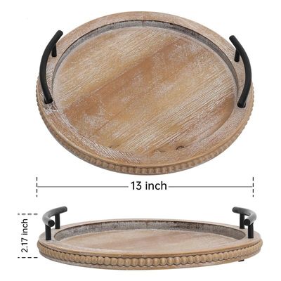 Huis Restaurant Bar Hotel Huwelijk Houten plain kleur serverende dienblad met handvat decoratief