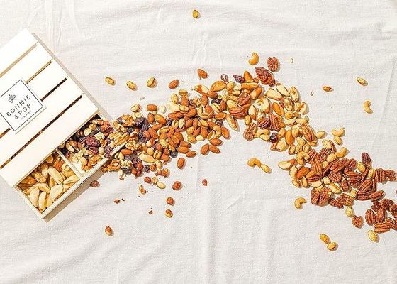 Gepersonaliseerd logo Acceptabel herbruikbare houten krat voor opslag en afdruk Lasergrave