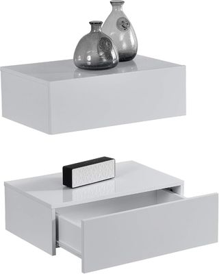 Gemakkelijke stoorkamer in de gang Vloeiend plank met een kast van massief hout 46 x 30 x 15 cm