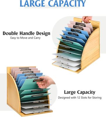 Multifunktioneel houten klembordorganisator voor klaslokaal en kantoor