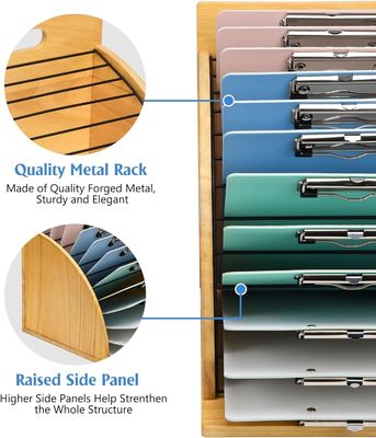 Multifunktioneel houten klembordorganisator voor klaslokaal en kantoor