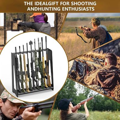 Bergingshalders Racks Badkamer Verticale Shotgun Display Stand voor thuis of garage kluis