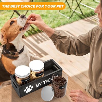 Functioneel ontwerp Luchtdicht voedselorganisator voor huisdieren voor gemakkelijke toegang en opslag 6.2*6.2*4.48