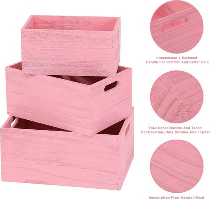 Handgemaakte houten opslag voor groenten en broodvruchten