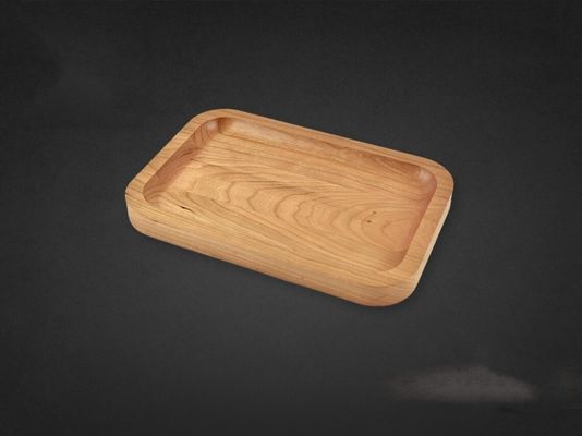 Houten plain kleur op maat bedienende dienblad Laser blanks 6X9X0.75 voor huisversiering