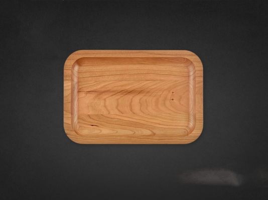 Houten plain kleur op maat bedienende dienblad Laser blanks 6X9X0.75 voor huisversiering