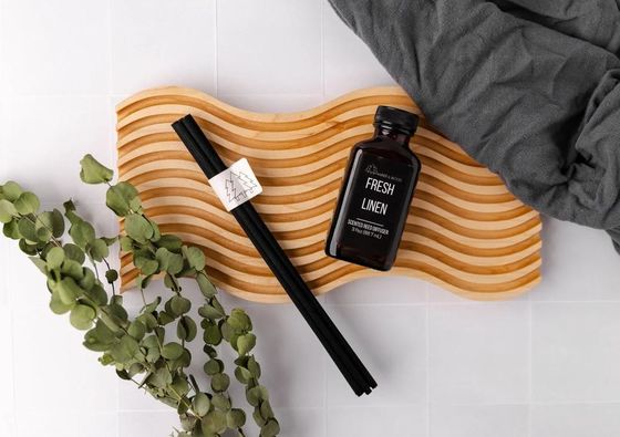 Decoratieve Maple Wood Wavy Board Display Serving Tray voor Modern Custom Boho Style