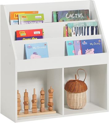 Gesneden houten boekenkast Boekenplank Bewaarplaats Display Rack Organisator voor kinderen Kinderen