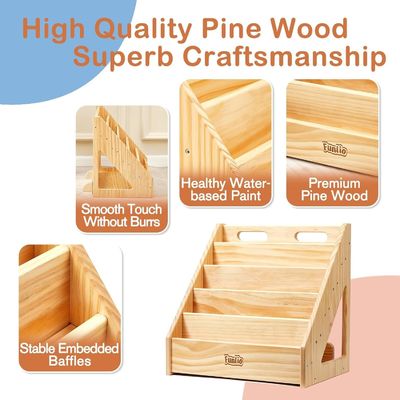 Woonkamer Voorzichtig Kinderen Boekenplank voor peuters 1-5 jaar Handvat en maat