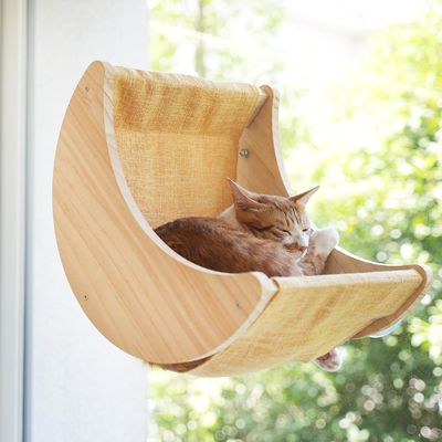 ISO9001 2008 gecertificeerd FSCI BSCI Kattenhammock-bedplanken met sterke zuigbekers
