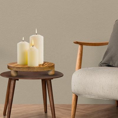 Plain Houten Doos 2 Pack Hout Riser Plant Stoel Display Rack Ronde Pot Flower Pedestal Retro Plant