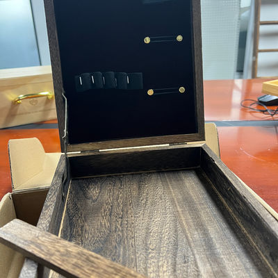 Op maat gemaakte bestelling Paulownia Hout Multifunctionele Verfdoos met opslag Concurrerende prijs