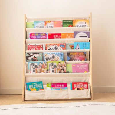 6 Tier Kinderen Boekenrek voor Slaapkamer Productrek Houten Boekenopslagrek Display