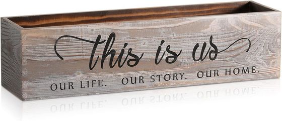 Houten rechthoekige planterdoos voor rustieke middelpunten aangepast logo aanvaardbaar