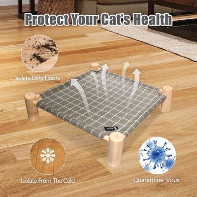 Houten honden- en kattenbed en kattenhammockbed verbeteren het comfort en de gezondheid van uw huisdier