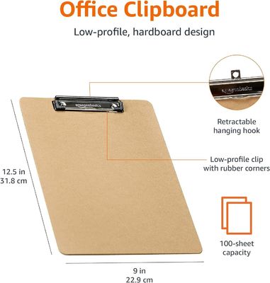 Gepersonaliseerde grootte Materiaal Grootte Kleur Mdf A4 Clipboards Gepersonaliseerde Sublimatie Blanks