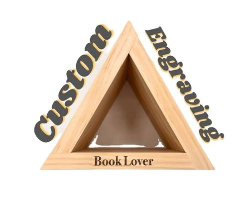 Op maat gemaakte houten boekenstand TIMBER Houten type voor stickers Houten nachtkast boekenhouder