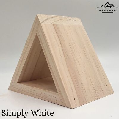 Op maat gemaakte houten boekenstand TIMBER Houten type voor stickers Houten nachtkast boekenhouder