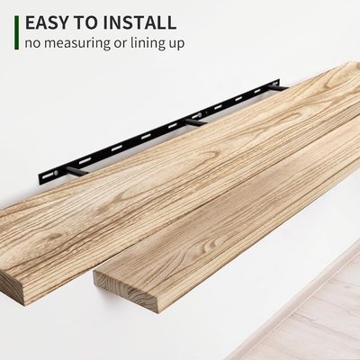 48 inch muurplank Set van 2 rustieke houten planken voor muuropslag in badkamer display