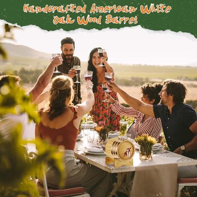 Whisky Barrel Cocktail Dispenser voor Vintage Spirits en Liquors