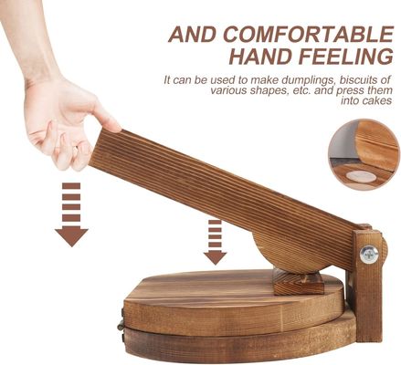 10 inch Acacia Hout Tortilla Press Maker voor zelfgemaakte Mexicaanse Tortillera gegarandeerd