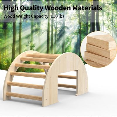 Bespaar ruimte Houten speelgoed Klimboog voor sensorische tafel en opslaghouders Racks