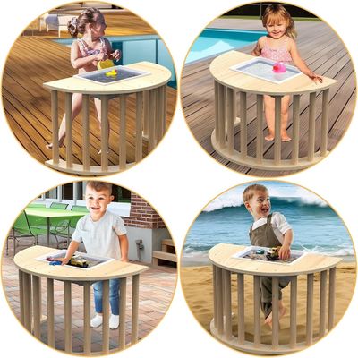Bespaar ruimte Houten speelgoed Klimboog voor sensorische tafel en opslaghouders Racks