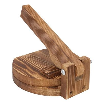 10 inch Acacia Hout Tortilla Press Maker voor zelfgemaakte Mexicaanse Tortillera gegarandeerd