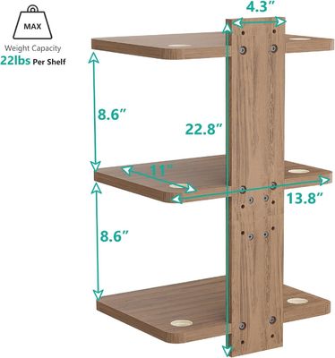Op maat gemaakte tv-plank voor dvd-spelers kabelboxen routers gameconsoles