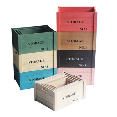 Houten nestkastjes voor handdoeken Rustieke kleine dennenhoutkastjes voor rustieke home display