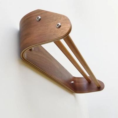 Op maat gemaakte houten dubbele handdoekbalk Wandmontage baddoekrek voor het vasthouden van keukenapparatuur