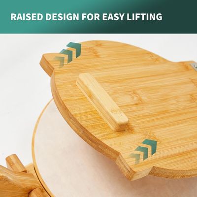 10 inch diameter bamboe tortilla press maker op maat voor zelfgemaakte Mexicaanse tortilla's