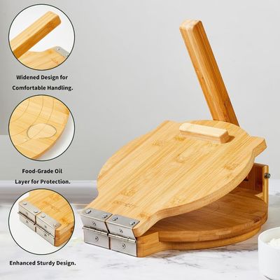 10 inch diameter bamboe tortilla press maker op maat voor zelfgemaakte Mexicaanse tortilla's