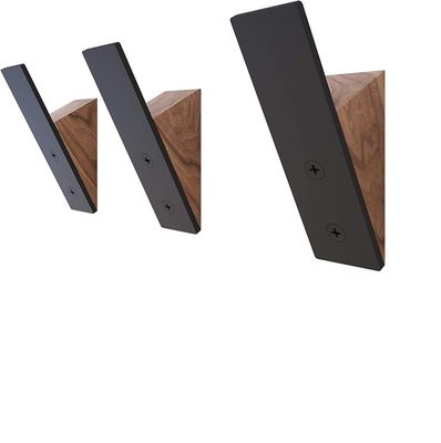 Meubelen voor woonkamer Groot aantal Voordeel Zwart Walnoothout Zwart Metalen Hoeken